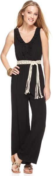 Jump Sleeveless Belted Wide Leg - Lyst