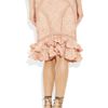 Alexander Mcqueen Embellished Crinkled Organza and Copper Thread Skirt in Pink (copper) - Lyst