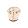 Alexander Mcqueen Tstrap Braided Twin Skull Flat in Beige (n) - Lyst