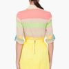 Alice + Olivia Multicolor Striped Silk Blouse in Multicolor - Lyst