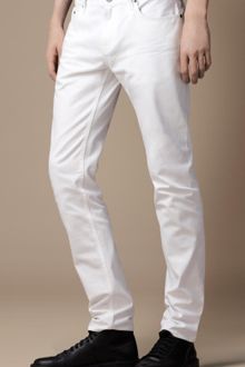 Burberry Shoreditch White Skinny Fit Jeans - Lyst