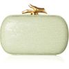 Diane Von Furstenberg Lytton Sequined Leather Box Clutch in Green (mint) - Lyst
