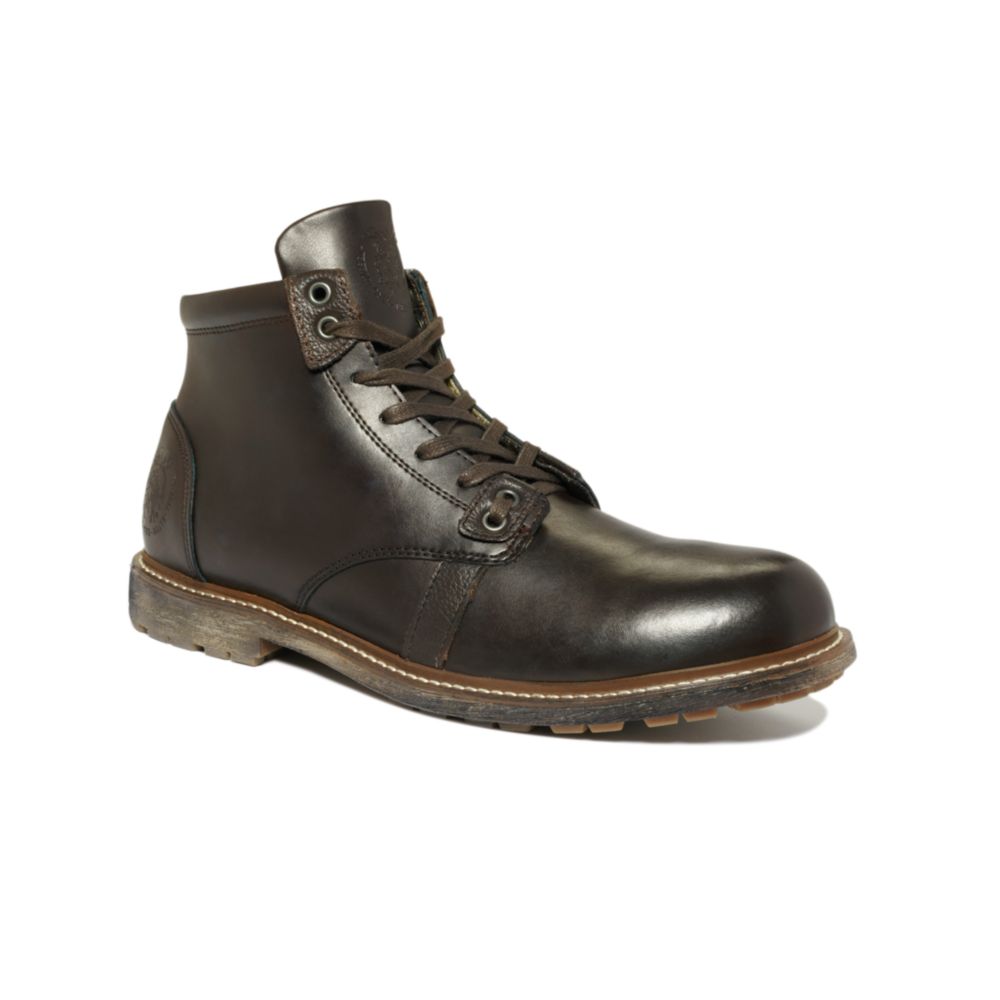 diesel boots brown