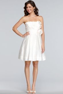 Eliza J Strapless Pleated Floral Embellished Aline - Lyst