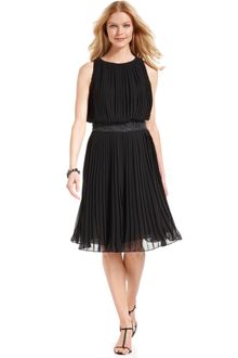 Eliza J Sleeveless Pleated Beaded - Lyst