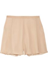 Elizabeth And James Katia Flared Silk Chiffon Shorts