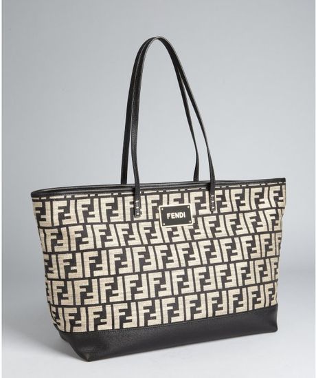 fendi zucca medium roll tote