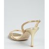 Jimmy Choo Gold Glitter India Sandals in Gold - Lyst