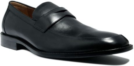 Johnston  Murphy Knowland Penny Loafers in Black for Men | Lyst