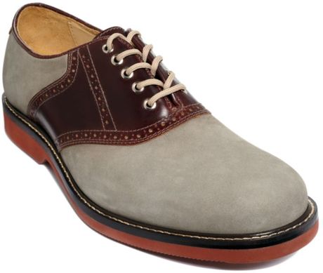 Johnston  Murphy Brennan Oxford Saddle Shoes in Brown for Men (grey ...