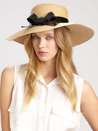  Patent Bow Sun Hat 