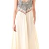 Mara Hoffman Shapibo Embroidered Fulllength Dress in Beige (natural) - Lyst