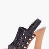 Marc Jacobs Black Leather Wooden Clogs in Black - Lyst