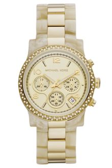 Michael Kors  Horn Acetate and Gold Tone Stainless Steel Bracelet 40mm - Lyst