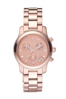Michael Kors Round Watch Rose Gold - Lyst