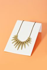 Nasty Gal Spiked Fringe Necklace