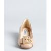 Prada Nude Patent Leather Buckle Detail Flats in Beige (nude) - Lyst
