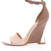 Sigerson Morrison Dali Colorblock Wedge Sandals in Pink (blush) - Lyst