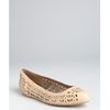 Stella Mccartney Dakar Perforated Faux Leather Ballet Flats in Beige - Lyst