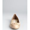 Stella Mccartney Dakar Perforated Faux Leather Ballet Flats in Beige - Lyst
