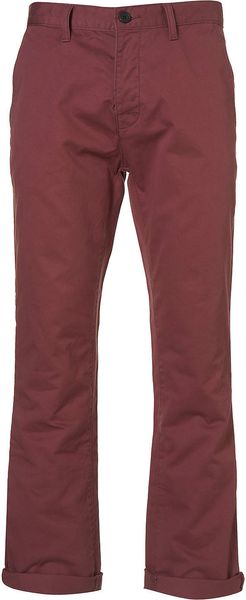  Pink Cotton Slim Chinos 