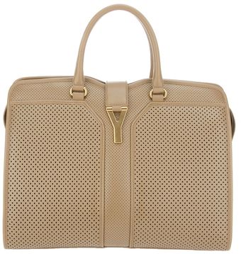 Yves Saint Laurent Perforated Cabas - Lyst