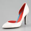 Bottega Veneta Patent Leather Dorsay Pump in White (eggshell) - Lyst