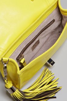 Diane Von Furstenberg Mini Harper Bag Neon Yellow - Lyst