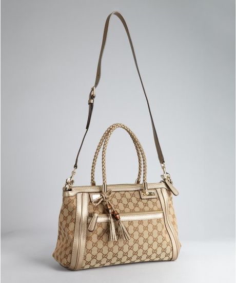 Gucci Beige Gg Canvas Bella Top Handle Small Bag in Beige (bronze) Gucci Beige Gg Canvas Bella Top Handle Small Bag in Beige (bronze)