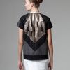Rick Owens Patchwork Leather Jacket in Gold (blk dust milk) - Lyst