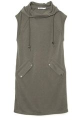 T By Alexander Wang Hooded Drawstring Dress