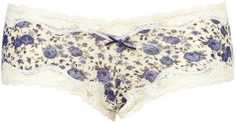 Topshop Lace Trim Ladypants - Lyst