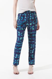 Zara Printed Trousers - Lyst