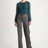 Armani Silk Georgette Pleated Blouse in Green (emerald) - Lyst