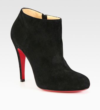 Christian Louboutin Suede Ankle Boots - Lyst