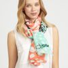 Diane Von Furstenberg Colorful Multiprint Scarf in Multicolor (coral) - Lyst