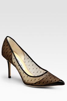 Jimmy Choo Begonia Polkadot Mesh Pumps - Lyst