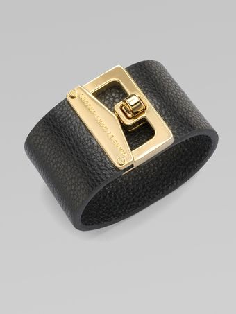  Turnlock Leather Cuff Bracelet 
