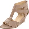 Nine West Nine West Womens Pipinhot Wedge Sandal in Beige (light grey leather) - Lyst
