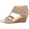 Nine West Nine West Womens Pipinhot Wedge Sandal in Beige (light grey leather) - Lyst