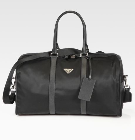 Prada Big Square Duffel in Black for Men - Lyst