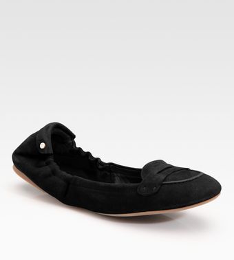  Usita Packable Suede Ballet Flats with Storage Bag 