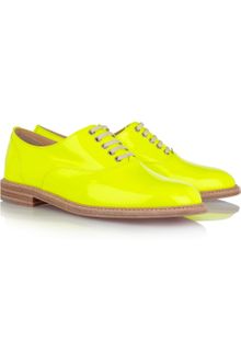 Christian Louboutin Havana Patent Leather Brogues - Lyst
