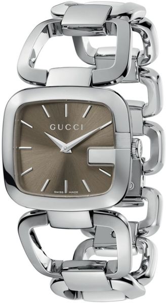 Gucci  Swiss Stainless Steel Bracelet 32x30mm in Silver (steel) - Lyst