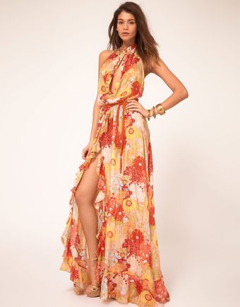 Miss Sixty Miss Sixty Floral Maxi Dress - Lyst