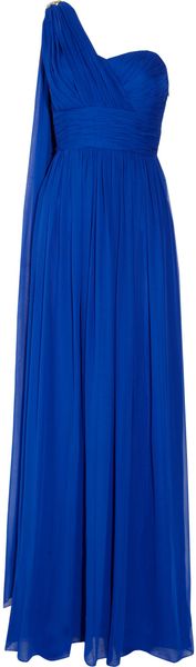 Notte By Marchesa Oneshoulder Silk Gown - Lyst