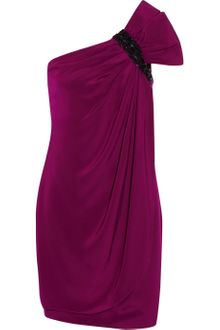 Notte By Marchesa Embellished Oneshoulder Silk Dress - Lyst