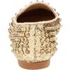 Steve Madden Steve Madden Womens Studlyy Flat in Gold - Lyst