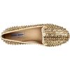 Steve Madden Steve Madden Womens Studlyy Flat in Gold - Lyst