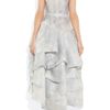 Vivienne Westwood Gold Label Fiona Tiered Printed Silkorganza Dress in Gray - Lyst